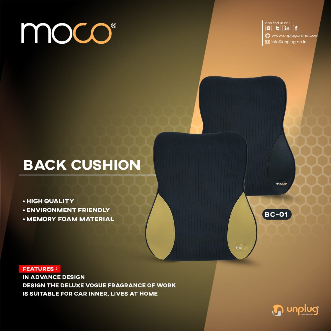 Moco BC-01 Back Cushions