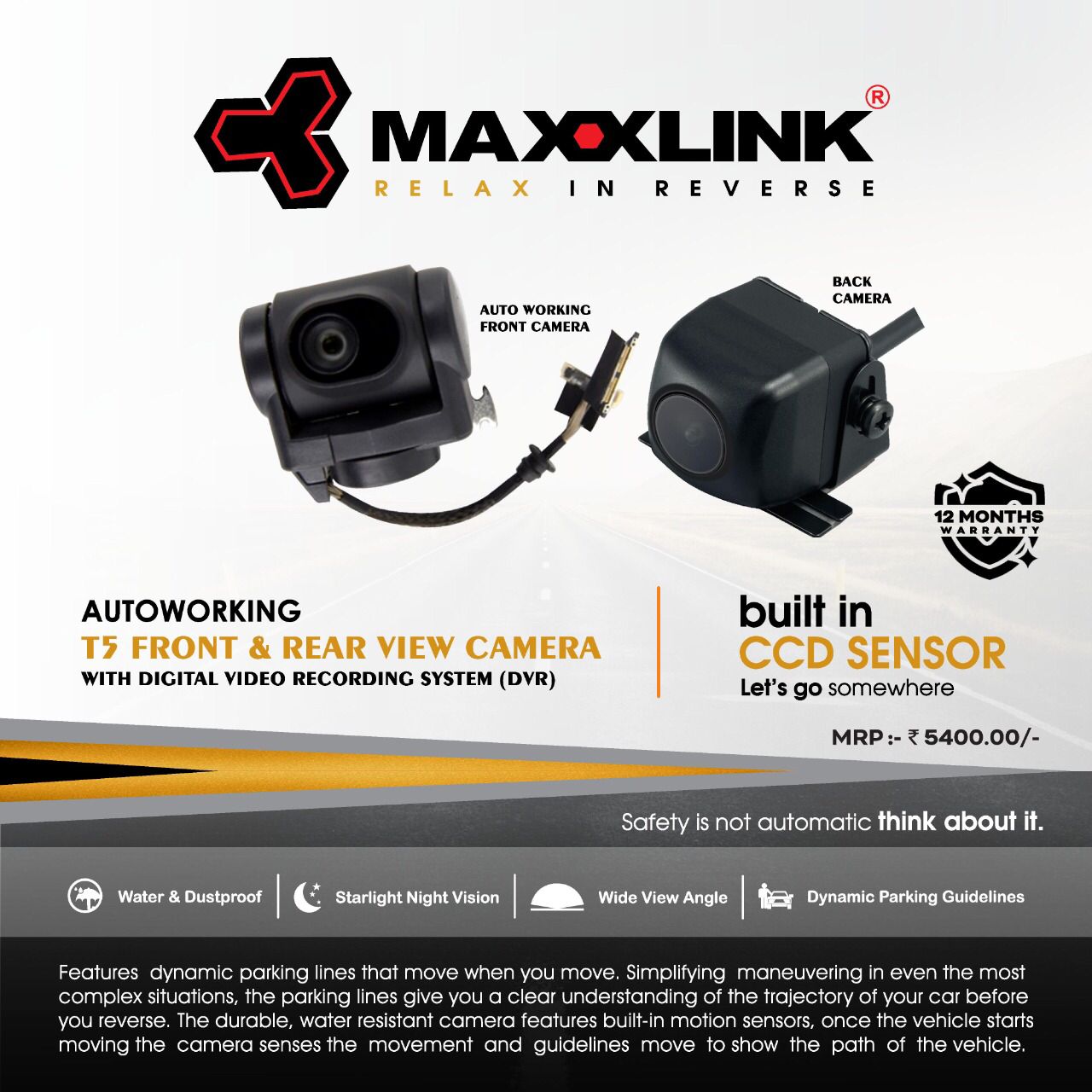 Maxxlink AHD Camera Combo for T5 Android System
