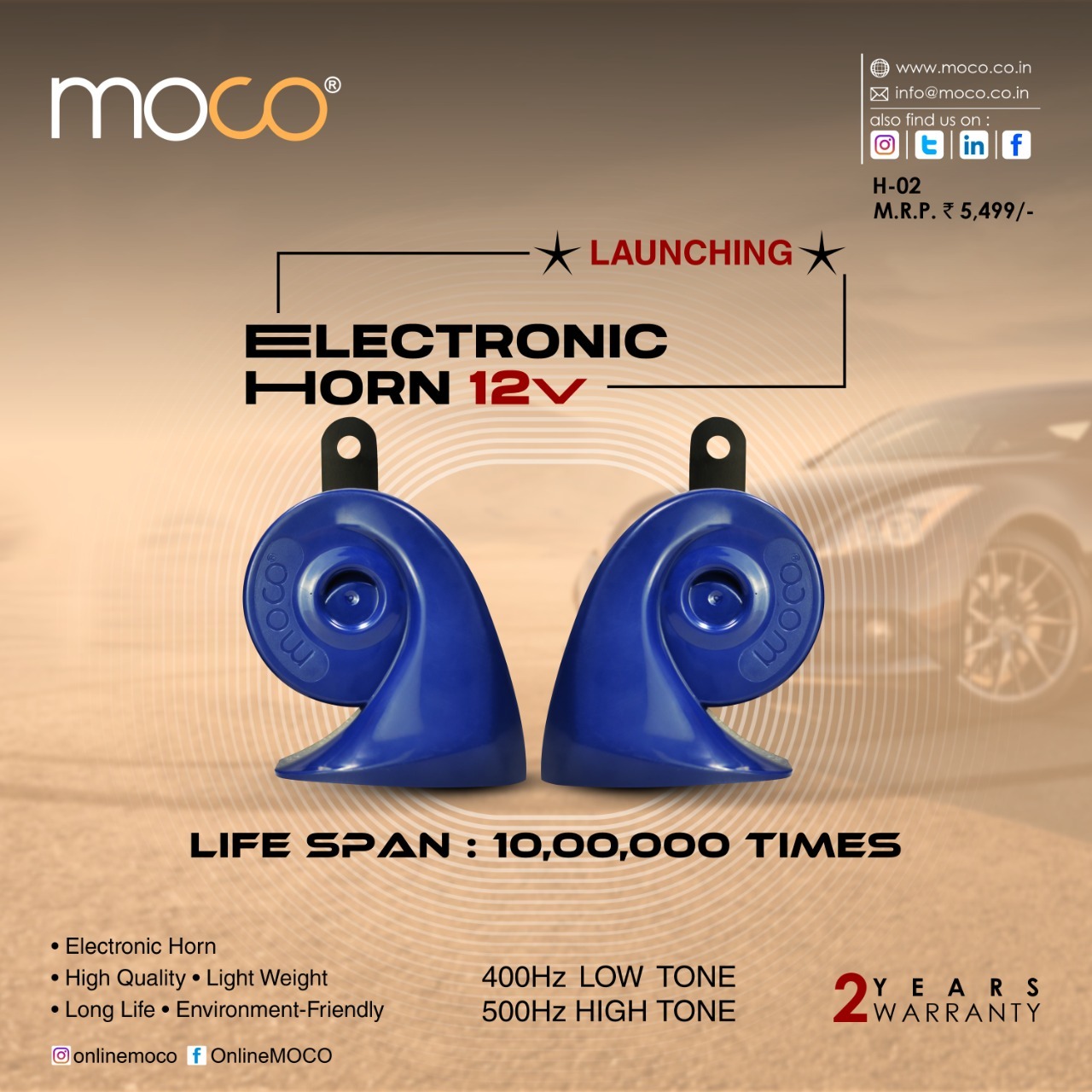 Moco H-02 Electronic Horn