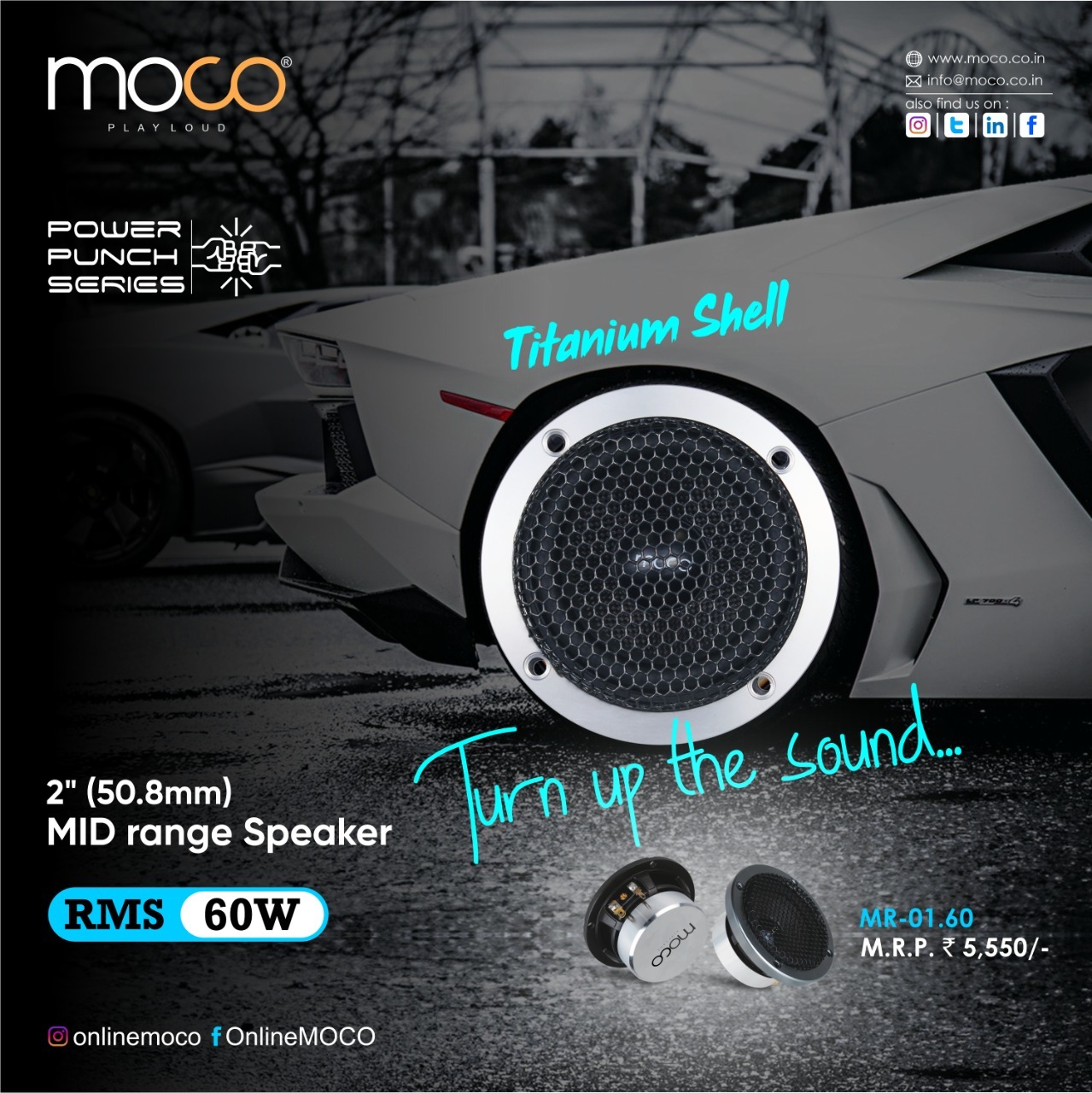 Moco MR-01.60 2" Mid-Range Speakers