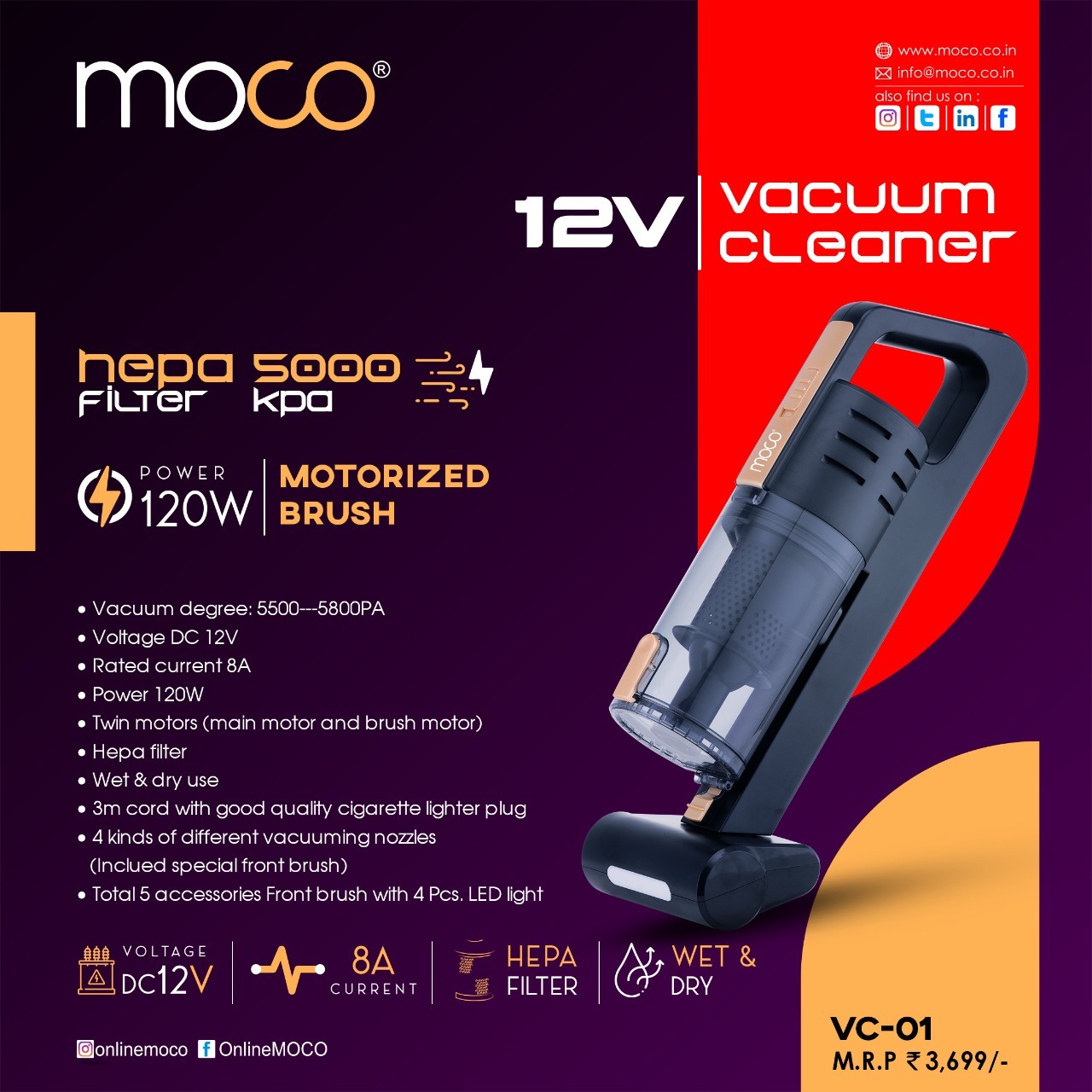 Moco VC-01 Vacuum Cleaner